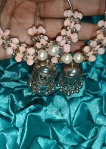 Beaded Jhumka Earrings