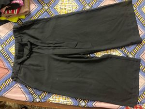 Black Wide Leg Cropped Pants