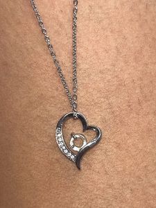 A Beautiful Silver Heart Shaped Chain