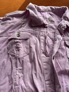 Lilac Denim Jacket