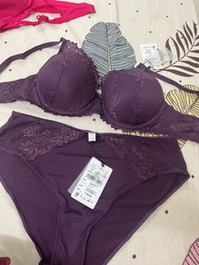 Purple Lace Lingerie Set