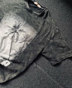 charcoal stone washed tshirt