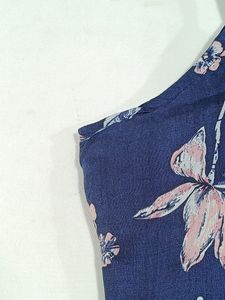 Here&amp;Now Blue Floral Printed Dress (Women)