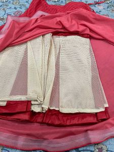 ❤️ Carrot colour off shoulder lahenga 🔥