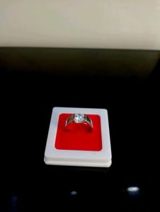 Diamond Ring Pure Silver