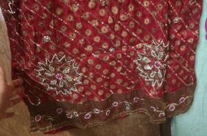 Red Embroidered Dress