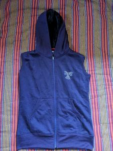 Purple Sleeveless Hoodie