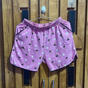Cute Pink Heart Night Pajama Set