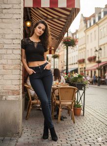 M@12 Size-28 Stylish Dark Blue Jeans