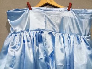 Blue Satin Salwar Suit