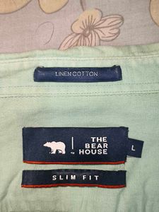 Light Green Casual Shirt,The Bear House
