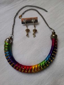 Jewelry Bundle: Necklace, Earrings, and Bracelet