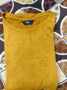 Mustard Button-Detail Top