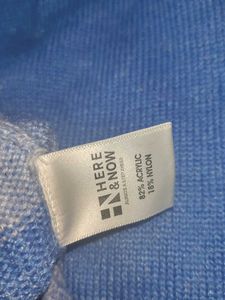 Blue Turtleneck Sweater