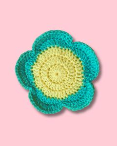 Handmade Crochet Daisy Coasters (Set of 2)