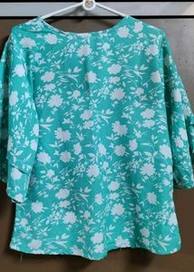 Derifa Casual Layered Printed Top