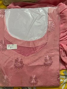 Vintage Pink Embroidered Suit With Salwar &amp; Dupatt
