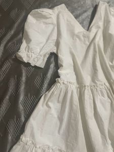 White Cotton Dress(combo)