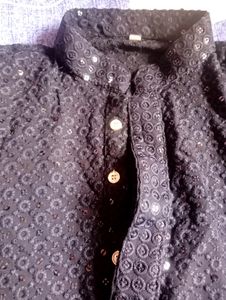 Chikan Embroidery Kurta Men
