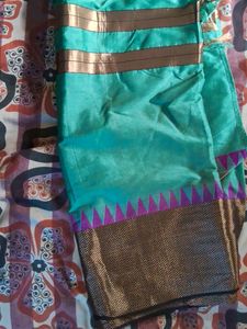 Only Today Offer! Sea Green Saree