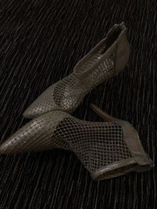 Elegant Silver Pointed Heels