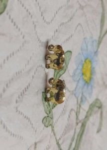 Gold Elephant Stud Earrings