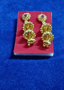Golden Latkan Earrings.