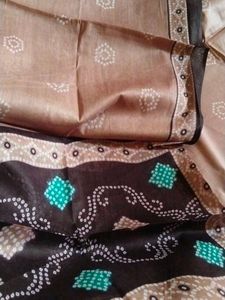 Coffee Brown Bandhini Special