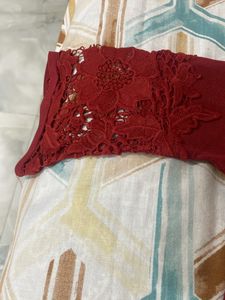 Stylish Red Tshirt For Girls