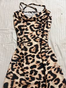 Leopard Print Mini Dress