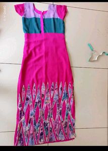 Floral Lenth A-line Kurti
