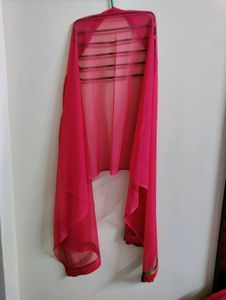 Elegant Pink &amp; Golden Anarkali Dress✨