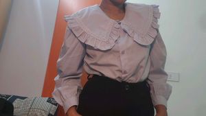 Japanese ruffle collar Blouse