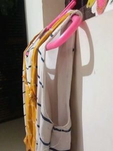 Girls' Striped Jumper Dress