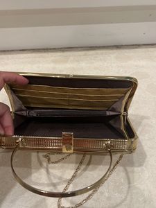 Golden Party Clutch