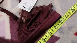 New One Piece Satin Bra...30 32
