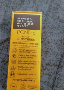 Pond&#39;s Serum Sunscreen SPF 50