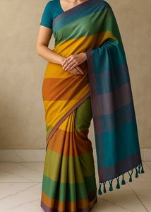 Beautiful Multicolour Saree