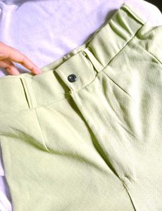 Sage Green Wide Leg Trousers