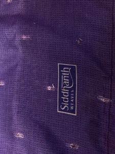 Turquoise Blue And Purple Joint Saree For Grabs