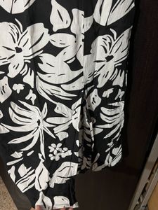 Floral Print Midi Skirt -S