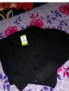 New Branded Black Cardigan
