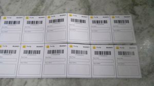 100 Shipping Labels ( Sticker)