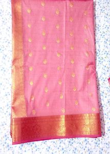 Pink  silkSaree with Blouse