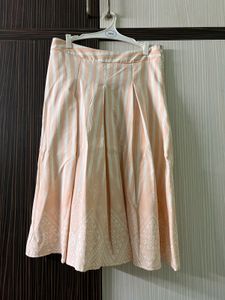 Pink And White Skirt