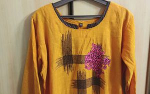 Elegant Mustard Kurta