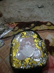 Sequin Teddy Bear Backpack