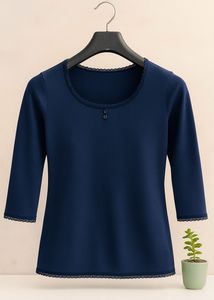 Elegant Navy Blue Top