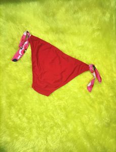 Red Colour Printed Panty