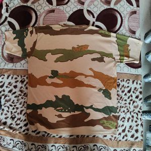 Camo Print T-Shirt With Shorts